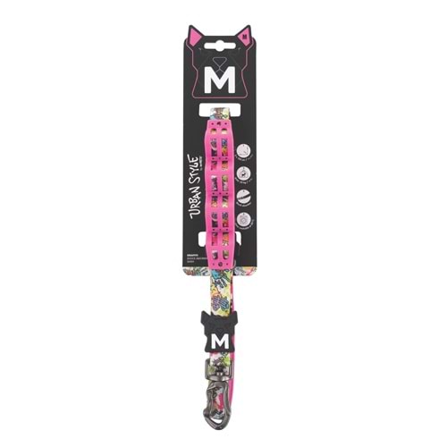 10864999 M-PETS URBAN STYLE GRAFFITI ŞOK EMİCİ GEZDİRME TASMA (M)