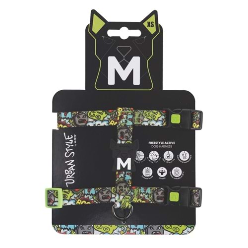 10869399 M-PETS URBAN STYLE MULTİCOLOR ACTİVE KÖPEK GÖĞÜS TASMASI (XS)