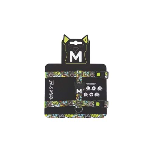 10869499 M-PETS URBAN STYLE MULTİCOLOR ACTİVE KÖPEK GÖĞÜS TASMASI (S)