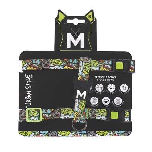 10869599 M-PETS URBAN STYLE MULTİCOLOR ACTİVE KÖPEK GÖĞÜS TASMASI (M)
