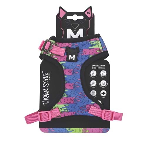 10871699 M-PETS URBAN STYLE LAVA EASY FİT KÖPEK GÖĞÜS TASMASI (XS)