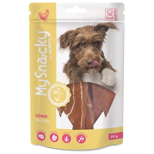 19010315 M-PETS LONG CHICKEN KÖPEK ÖDÜLÜ 80GR