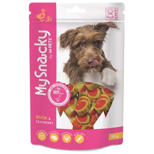 19023699 M-PETS MY SNACKY DUCK & CRANBERRY KÖPEK ÖDÜLÜ 80GR
