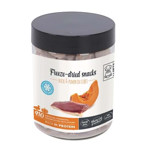 19028499 M-PETS FREEZE DRİED KURUTULMUŞ %100 ÖRDEK ve BALKABAĞI KÜPLERİ KÖPEK ÖDÜLÜ 35GR