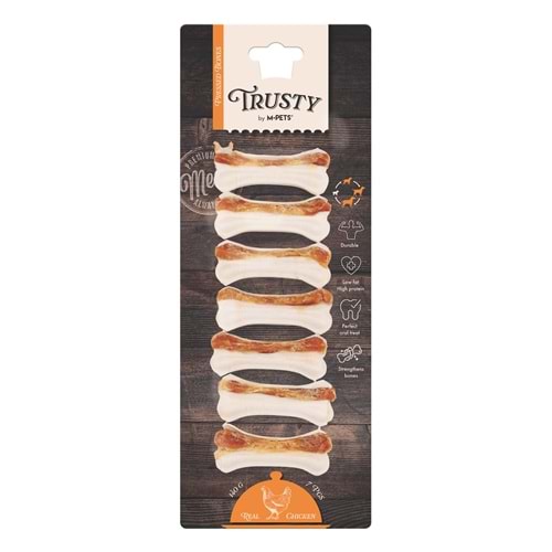 19046899 M-PETS TRUSTY CHICKEN PRESS KEMİK 7Lİ 140GR/7,7CM