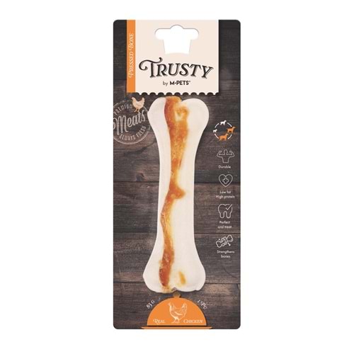19047099 M-PETS TRUSTY CHICKEN PRESS KEMİK 85GR/15,3CM