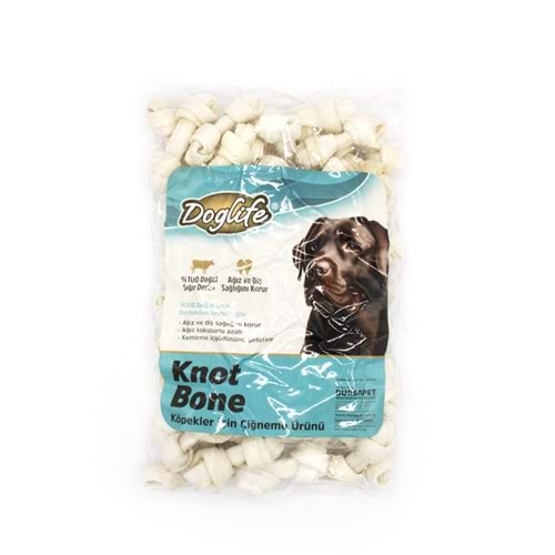 201179-DOGLİFE DÜĞÜMLÜ KEMİK WHİTE 18-20GR/AD. 50Lİ