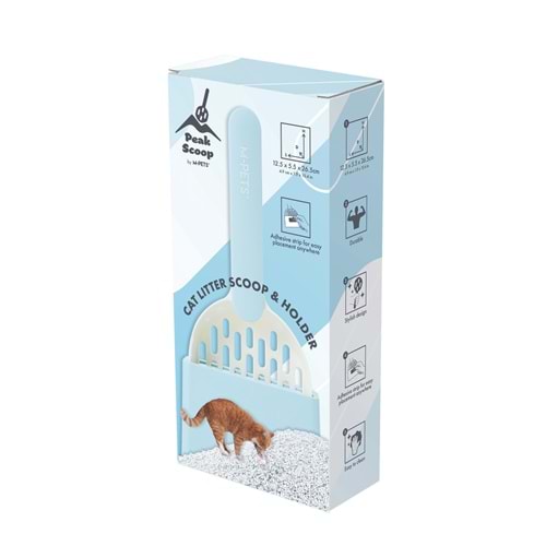 20121699 M-PETS PEAK KEDİ KUMU KÜREĞİ SET WHİTE & BLUE