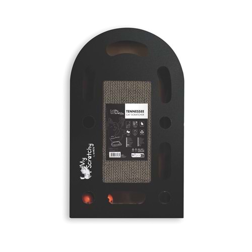 20644799 M-PETS MY SCRATCHY TENNEESSEE KARTON TIRMALAMA BLACK