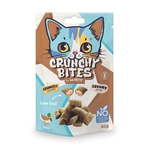 20646699 M-PETS CRUNCHY BITES ÖRDEKLİ KEDİ ÖDÜLÜ 60GR