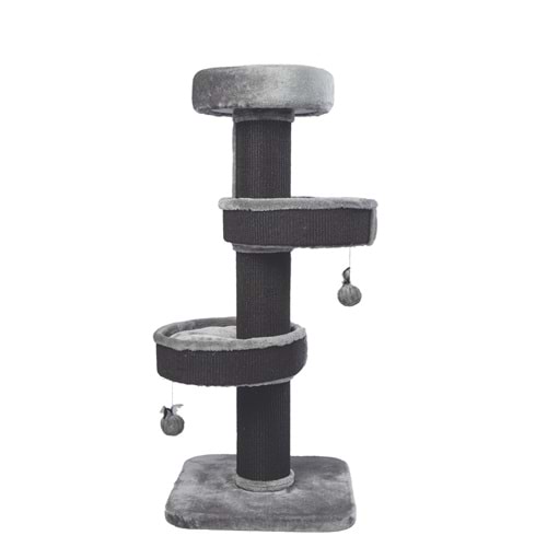 20656799 M-PETS PANTHER PREMİUM ALCOVE KEDİ TIRMALAMA GREY