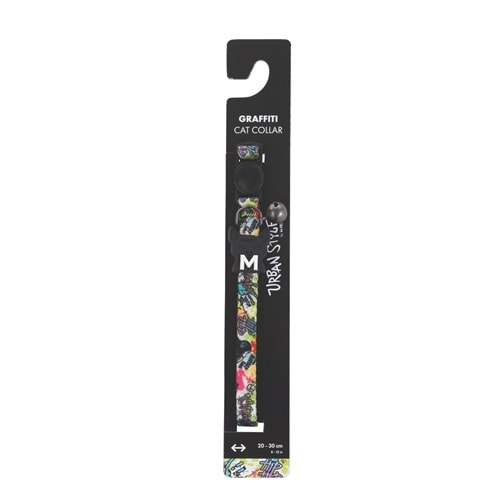 20804699 M-PETS URBAN STYLE GRAFFITI KEDİ BOYUN TASMASI