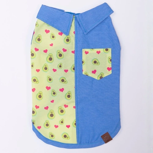 26408-PAWSTAR AVO BLİSS DESENLİ DENİM GÖMLEK 5Lİ SET (M-L-L-XL-2XL)