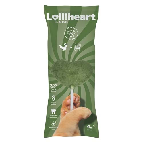 29012999 M-PETS LOLLİHEART CATNİPLİ KEDİ ÖDÜLÜ 4GR 15Lİ