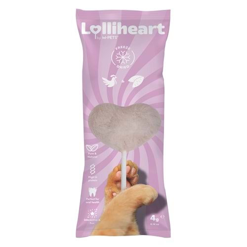 29013499 M-PETS LOLLİHEART MOR PATATESLİ KEDİ ÖDÜLÜ 4GR 15Lİ