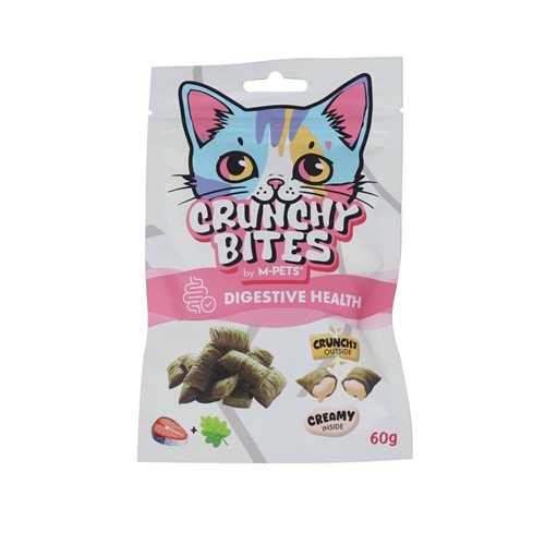 29015999 M-PETS CRUNCHY BITES DIGESTIVE HEALTH FONKSİYONEL KEDİ ÖDÜLÜ 60GR