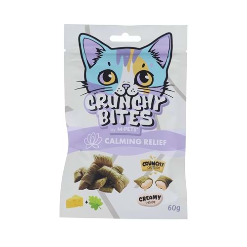 29016199 M-PETS CRUNCHY BITES CALMING RELIEF FONKSİYONEL KEDİ ÖDÜLÜ 60GR