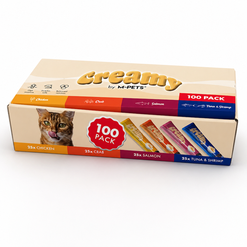 29016499 M-PETS CREAMY 4 LEZZET 100LÜ PAKET 100X15GR