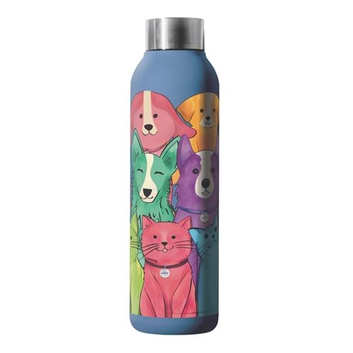 60003099 M-PETS PETJOY PURRFECT PETFAMİLY TERMOS 500ML LİGHT BLUE