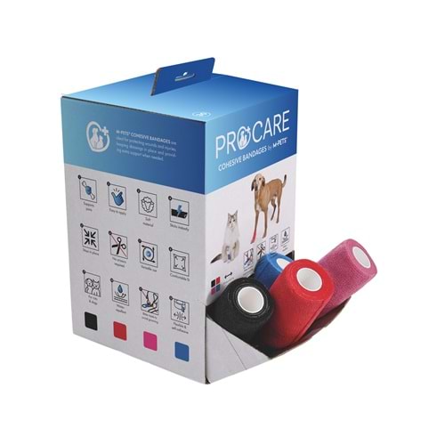60109399 M-PETS PROCARE MEDİKAL BANDAJ 30LU MİX COLOR 10CMX4,5M