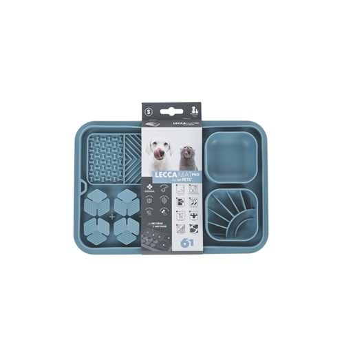 60569017 M-PETS LECCA PRO 6İN1 YAVAŞ BESLENME VE YALAMA MATI BLUE (S)