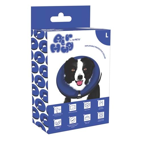 60801217 M-PETS AIR HUG ŞİŞİRİLEBİLİR KORUYUCU YAKA TASMA (L)