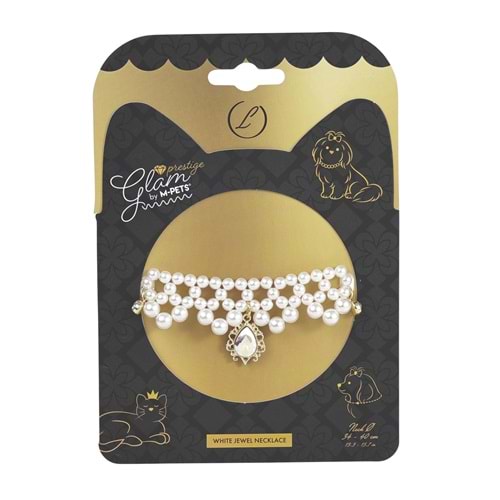 60802299 M-PETS GLAM PRESTİGE AKSESUAR WHİTE JEWEL (L)