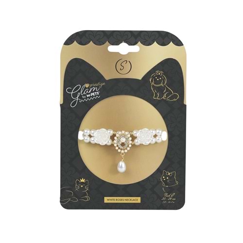 60803499 M-PETS GLAM PRESTİGE AKSESUAR WHİTE ROSES (S)