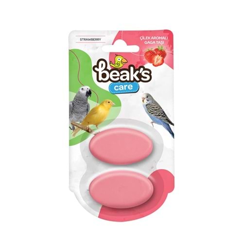 SG008 BEAKS ÇİLEK AROMALI GAGA TAŞI İKİLİ 9LU PAKET