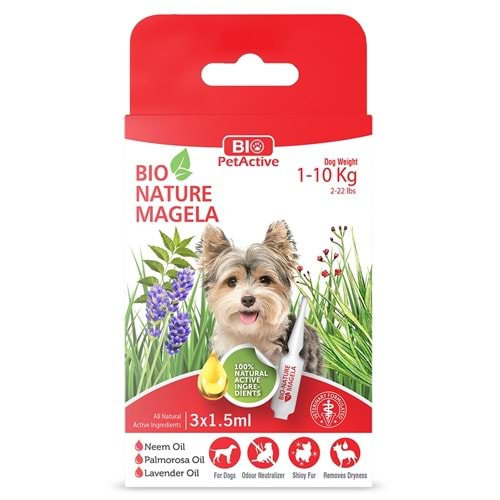 BIO PETACTİVE BIO NATURE MAGELA ENSE DAMLASI DOG 1-10KG