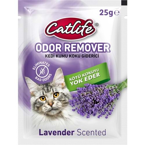 204056-CATLİFE KEDİ KUMU KOKU GİDERİCİ LAVANTA 25GR 15Lİ