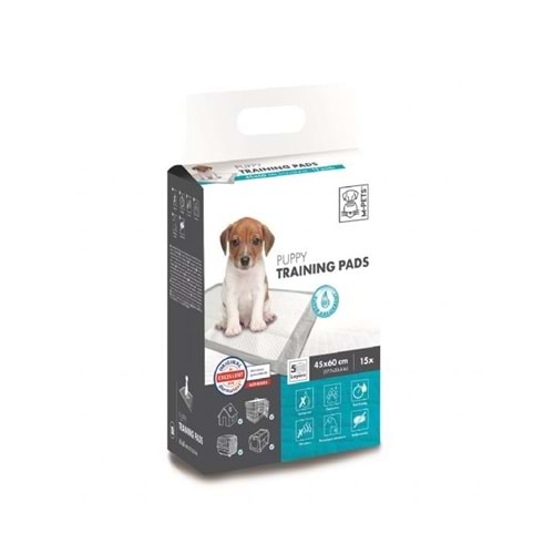 10100001 M-PETS YAVRU KÖPEK ÇİŞ EĞİTİM PEDİ 45X60CM 15Lİ