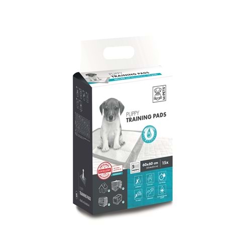 10100301 M-PETS YAVRU KÖPEK ÇİŞ EĞİTİM PEDİ 60X60CM 15Lİ