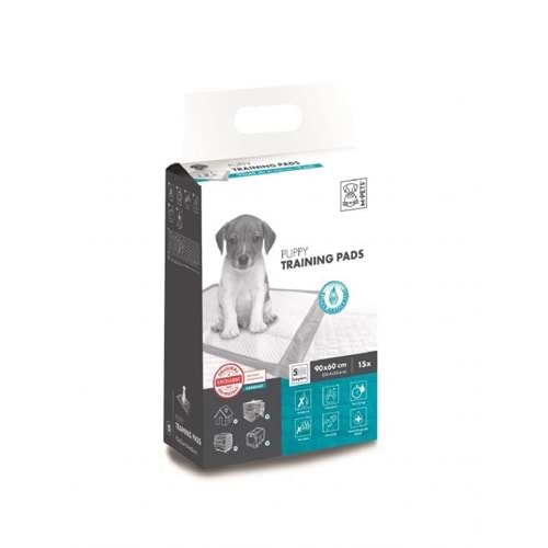 10100601 M-PETS YAVRU KÖPEK ÇİŞ EĞİTİM PEDİ 90X60CM 15Lİ