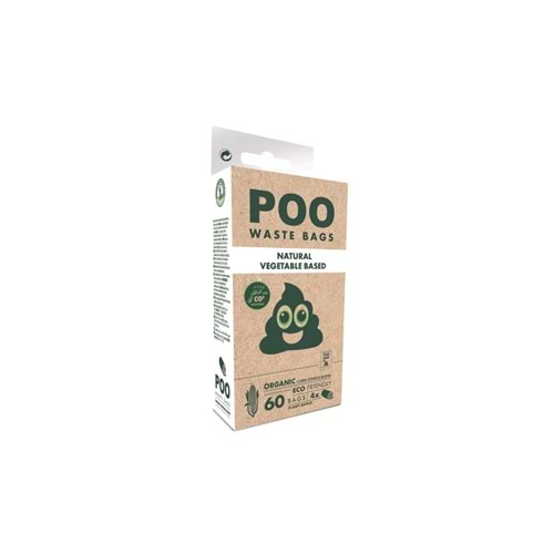 10115708 M-PETS POO DIŞKI POŞETİ 15 YAPRAK NATURAL 4LÜ PAKET