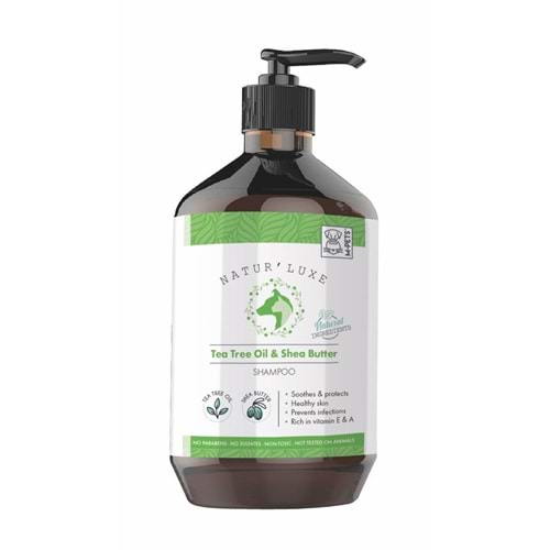 10123499 M-PETS NATURLUXE DOG SHAMPOO TEA TREE & SHEA BUTTER 500ML