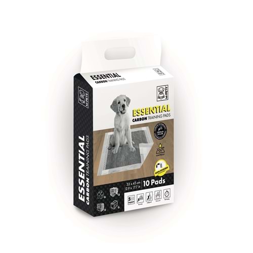 10168501 M-PETS ESSENTIAL CARBONLU YAPIŞKANLI ÇİŞ PEDİ 33X45CM 10LU