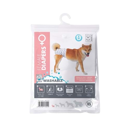 10168899 M-PETS DİŞİ KÖPEKLER İÇİN YIKANABİLİR KÜLOT (XS)