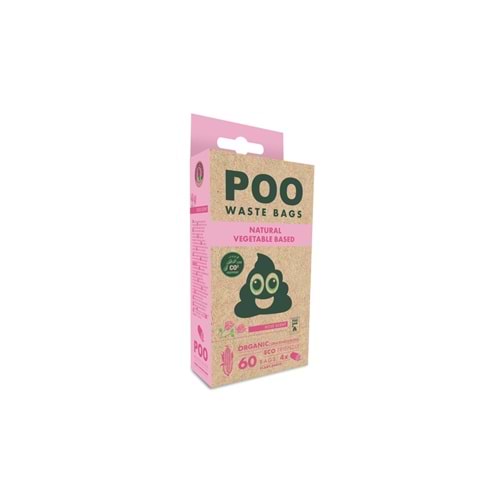 10169999 M-PETS POO DIŞKI POŞETİ 15 YAPRAK GÜL KOKULU 4LÜ PAKET