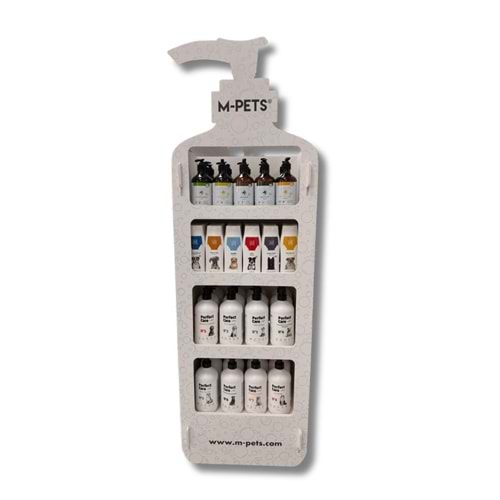 10177799 M-PETS SHAMPOO DİSPLAY STAND 154X50X30CM