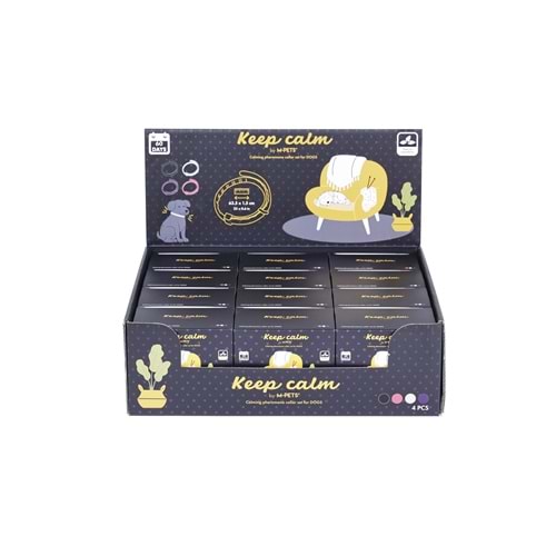 10178799 M-PETS KEEP CALM CALMİNG SAKİNLEŞTİCİ KÖPEK TASMASI 4LÜ MİX COLOR