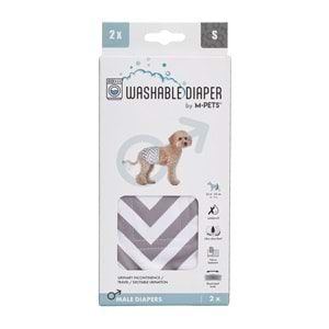 10179499 M-PETS ERKEK KÖPEKLER İÇİN YIKANABİLİR KÜLOT 2Lİ (S)