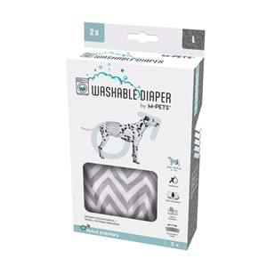 10179699 M-PETS ERKEK KÖPEKLER İÇİN YIKANABİLİR KÜLOT 2Lİ (L)