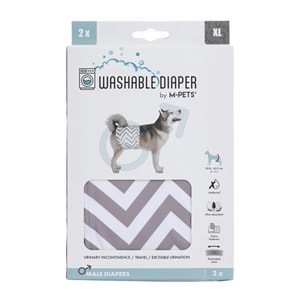 10179799 M-PETS ERKEK KÖPEKLER İÇİN YIKANABİLİR KÜLOT 2Lİ (XL)