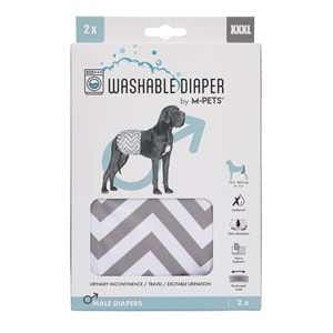 10179999 M-PETS ERKEK KÖPEKLER İÇİN YIKANABİLİR KÜLOT 2Lİ (XXXL)