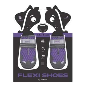 10371799 M-PETS FLEXI KÖPEKLER İÇİN AYAKKABI #8 XXXL PURPLE EDİTİON
