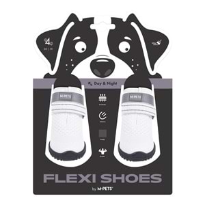 10372199 M-PETS FLEXI KÖPEKLER İÇİN AYAKKABI #4 M WHİTE EDİTİON
