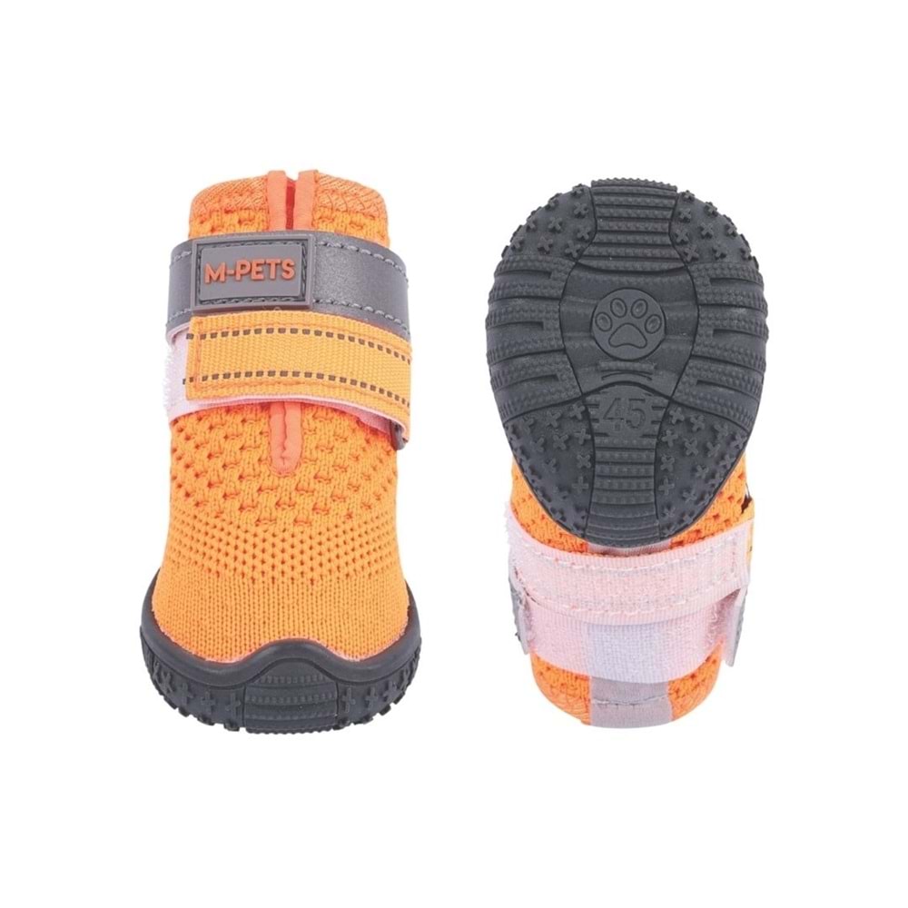 10372899 M-PETS FLEXI KÖPEKLER İÇİN AYAKKABI #4 M ORANGE EDİTİON