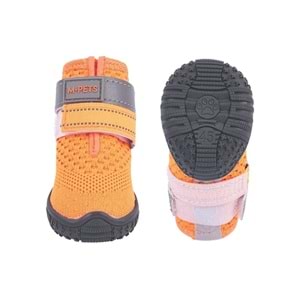 10372899 M-PETS FLEXI KÖPEKLER İÇİN AYAKKABI #4 M ORANGE EDİTİON