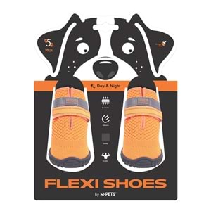 10372999 M-PETS FLEXI KÖPEKLER İÇİN AYAKKABI #5 L ORANGE EDİTİON